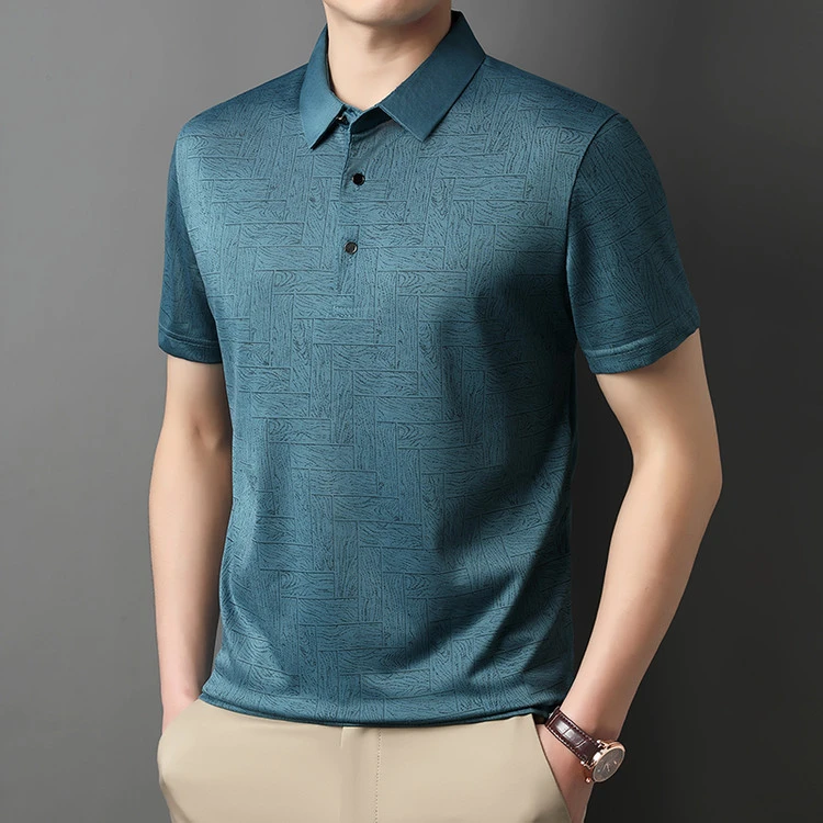 爆款短袖polo衫男夏季休闲中年男士翻领半袖速干上衣t恤