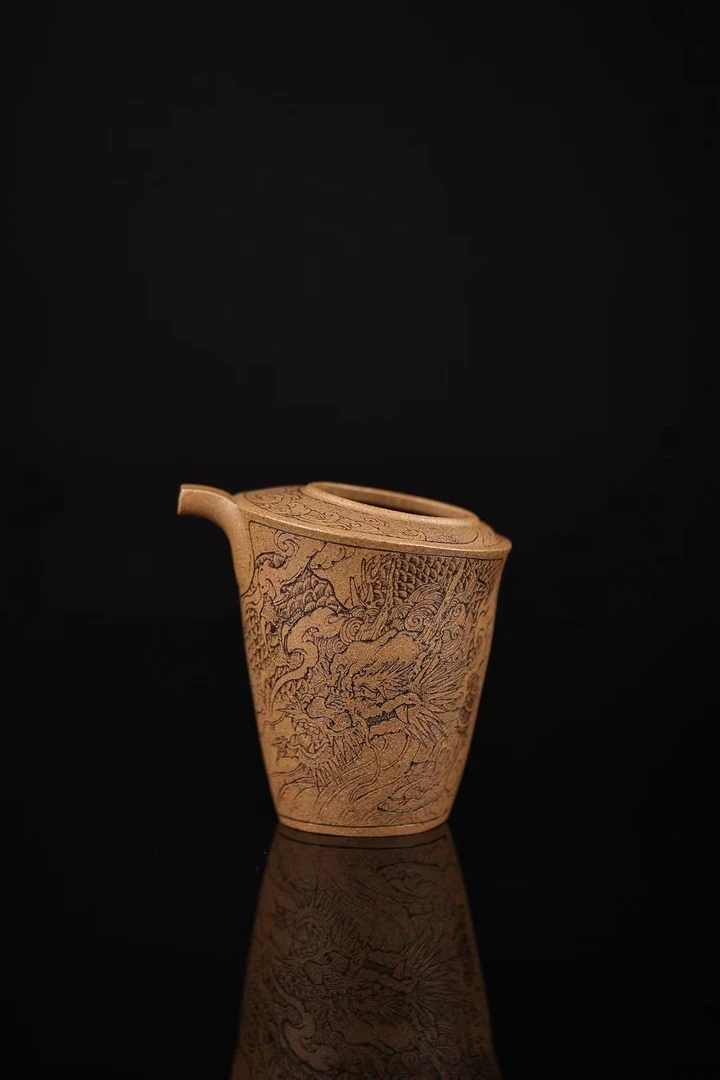 彧风堂刘华爱徒 一桐刻绘公道杯