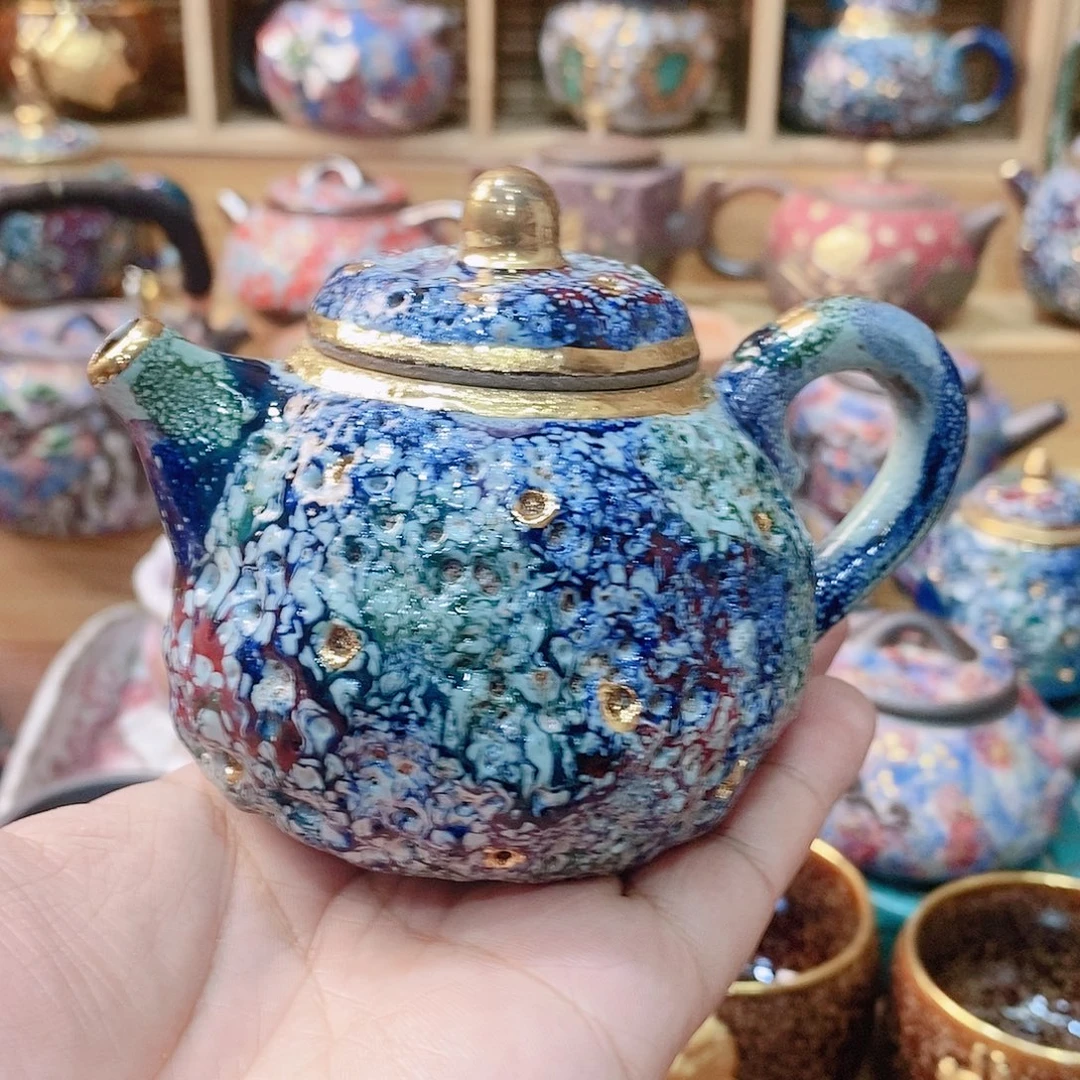 粗陶志野柴烧茶器