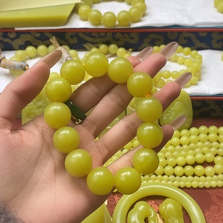 非金属无快**生卡16若羌黄口手串