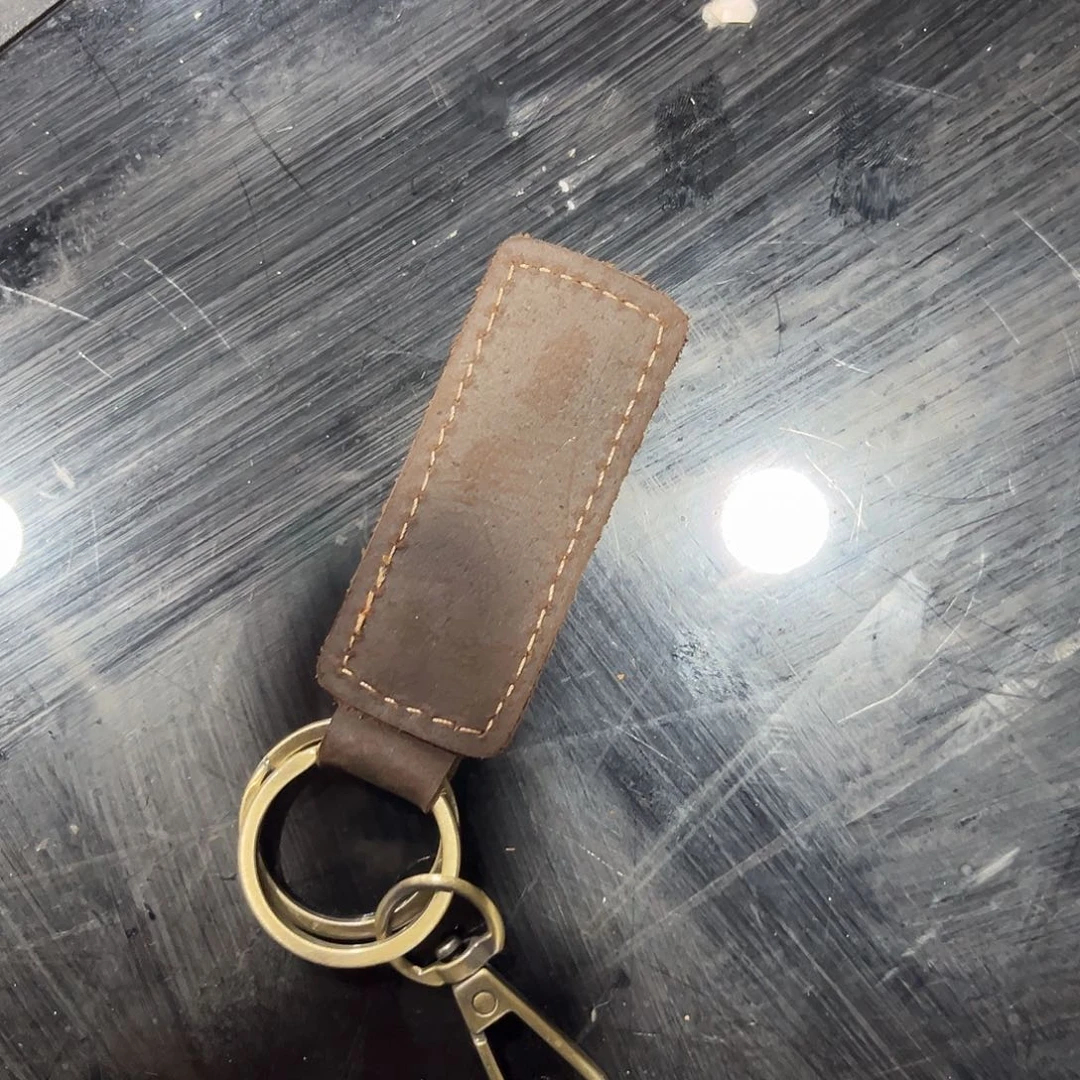 头层牛皮牛皮（革）钥匙扣