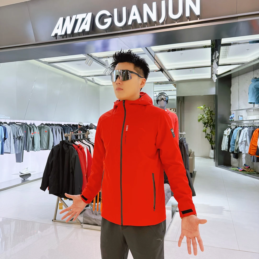 【安踏风暴甲】安踏膜冲锋衣25年春季新品防泼水防风户外男子外套