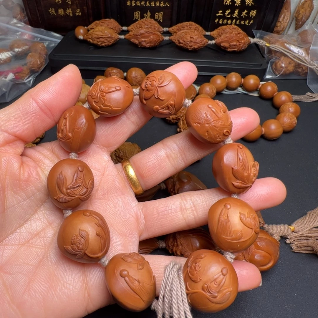 手串/手链橄榄核橄榄核雕刻的核雕作品