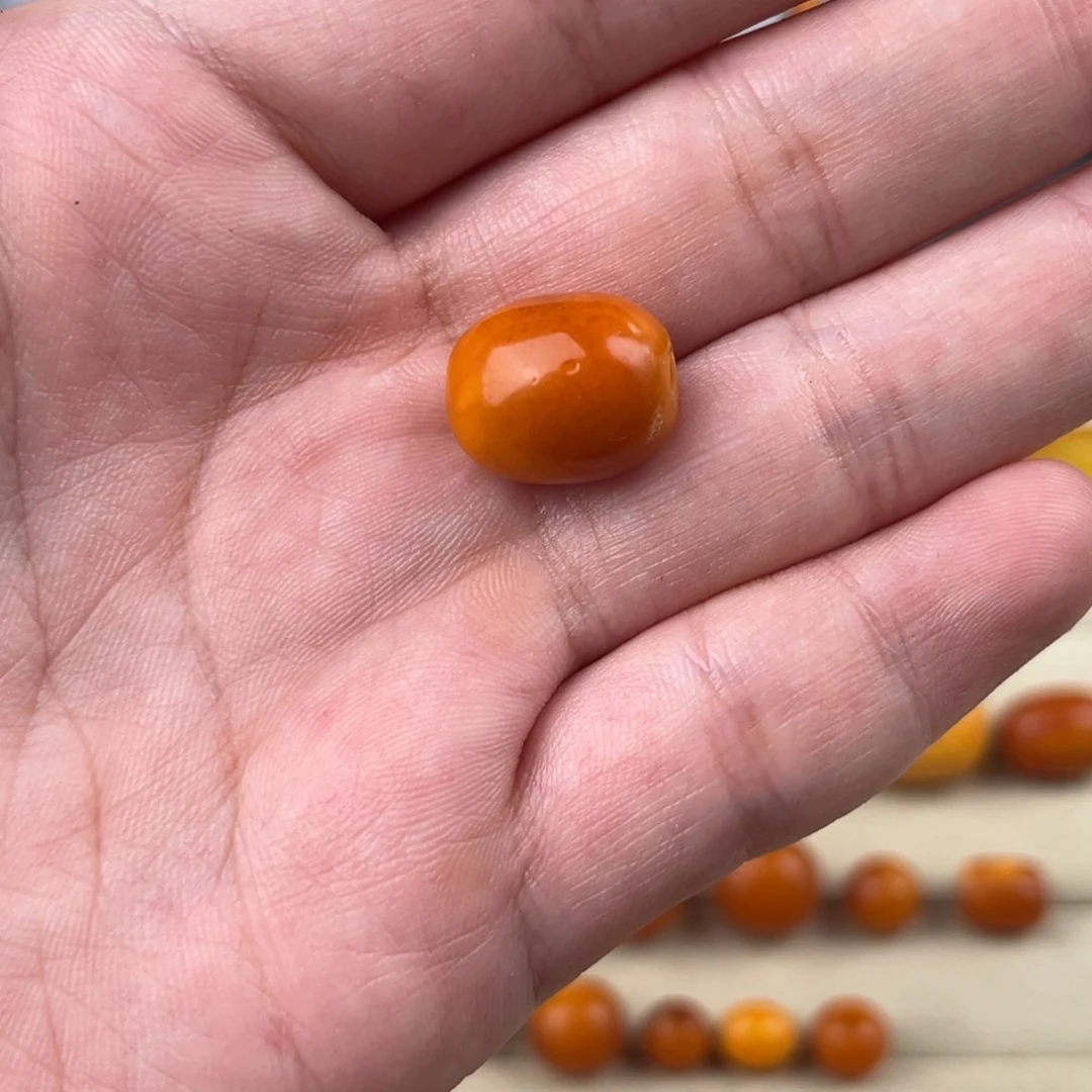 未镶嵌颈饰蜜蜡果*老蜜蜡