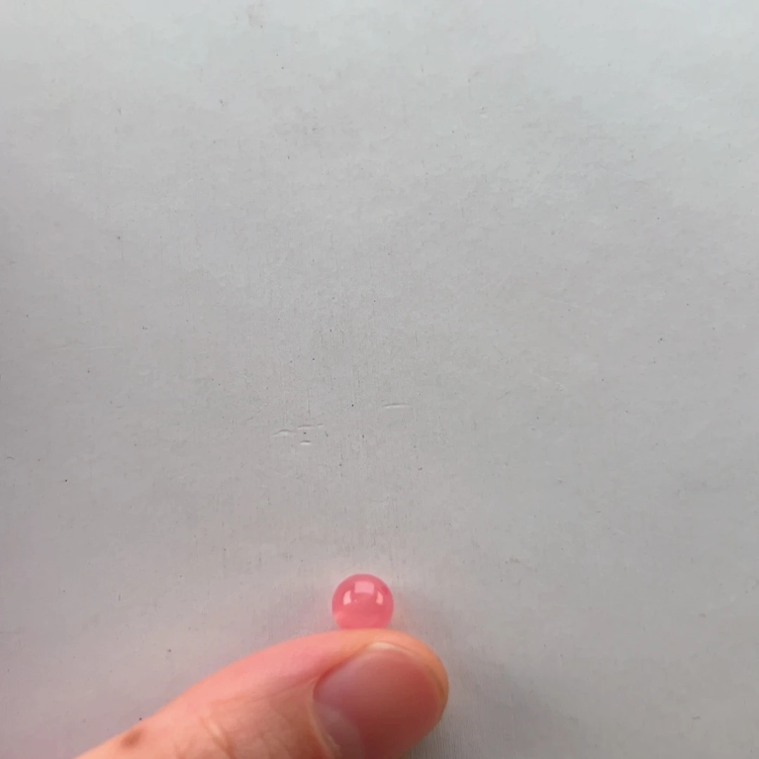 未镶嵌菱锰矿（红纹石）单珠嘻***^