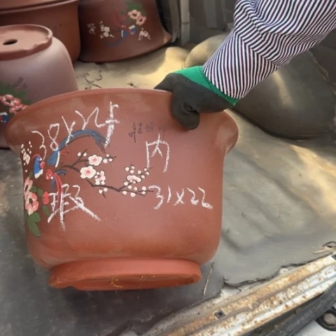 紫砂花盆紫砂花盆盆盆景盆栽瑕疵