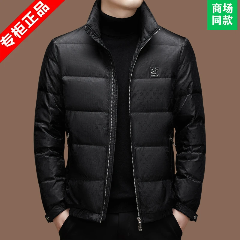 意大利高档立领羽绒服男士冬季新款短款男式男款轻薄休闲羽绒外套