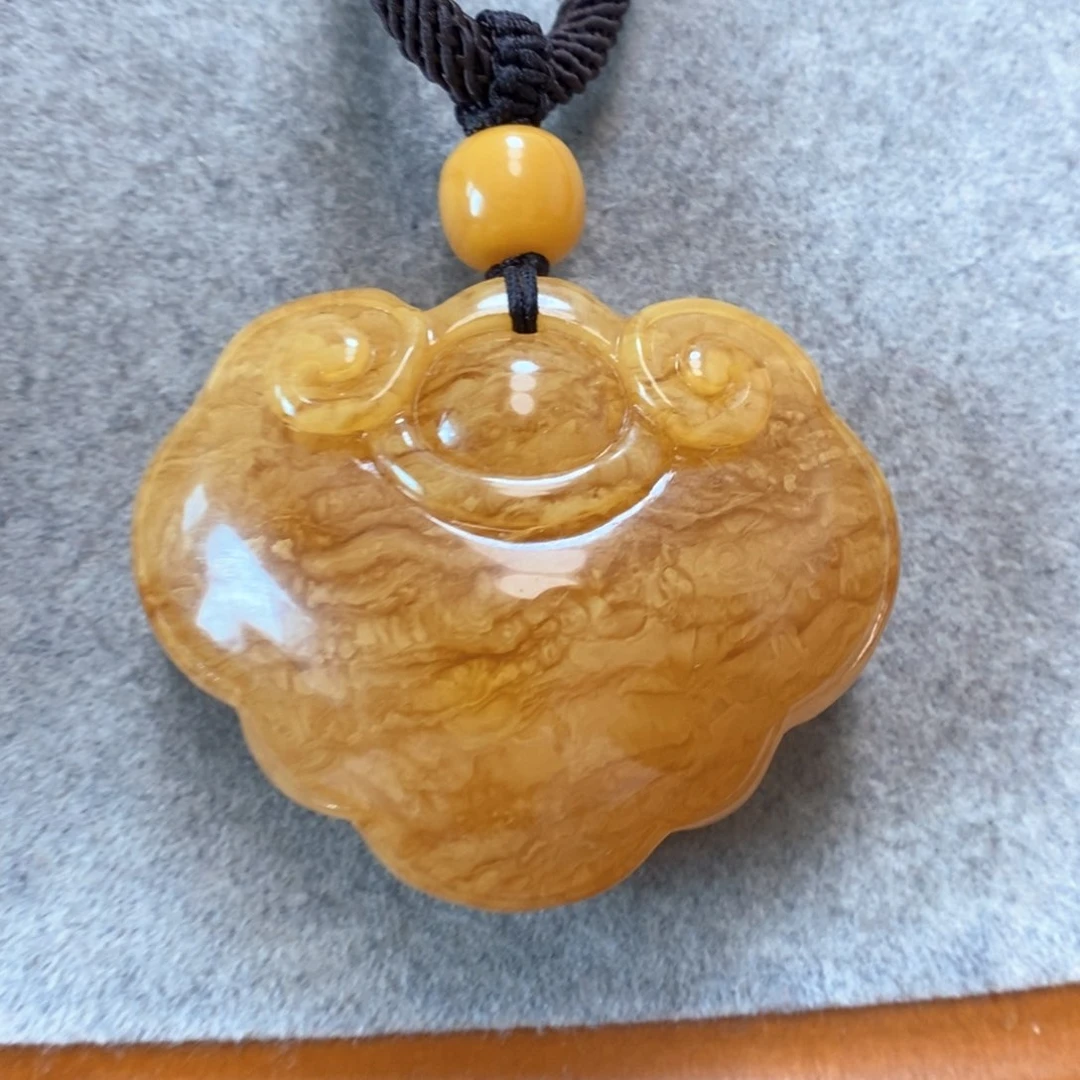 未镶嵌项链蜜蜡蜜蜡吊坠