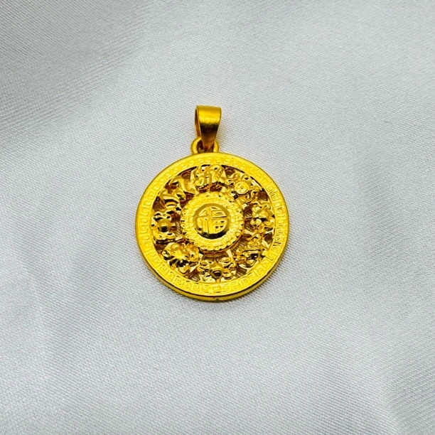 足金饰品/新款八宝罗盘（瓜子扣）/1.52/1B5G1678/K