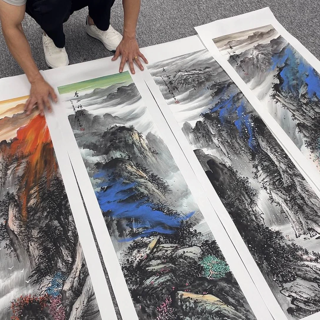 国画纯手绘字画宣纸