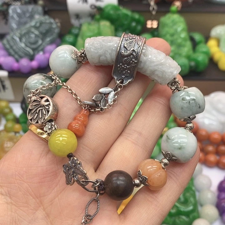 翡翠未镶嵌颈饰手链51