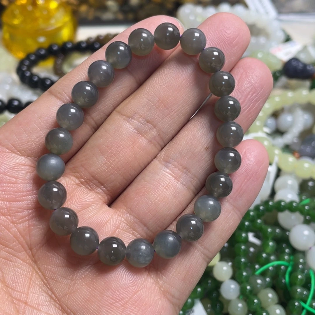 和田玉未镶嵌手链075