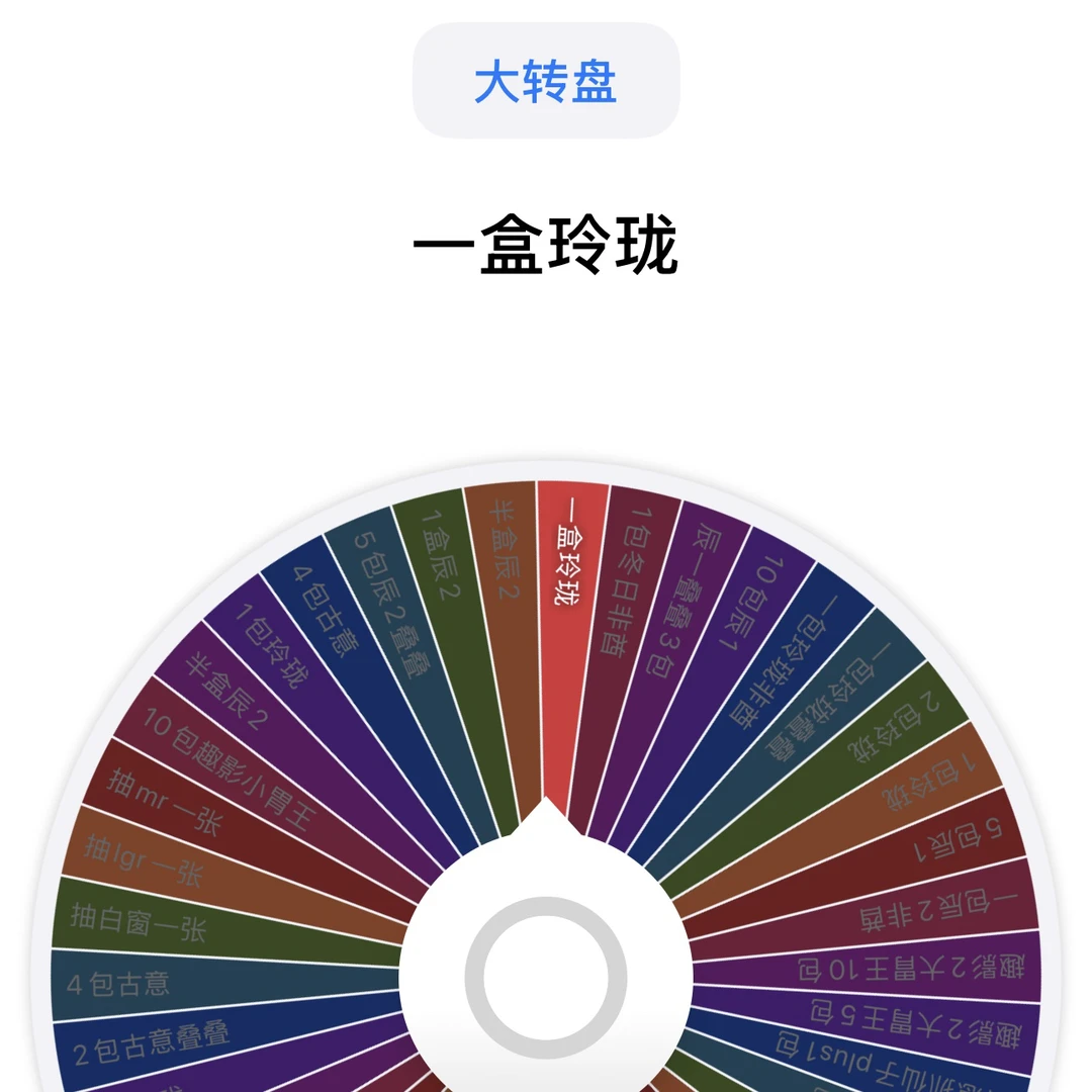 【高级版大转盘】卡游叶罗丽小马宝莉大转盘（直播间代拆不售后）