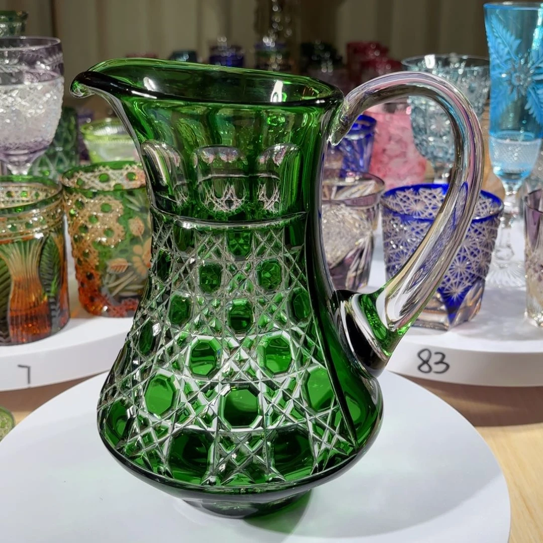 水晶玻璃平底款-水晶凉水壶醒酒器