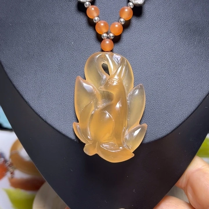 蛇纹石玉未镶嵌吊坠(赠链)