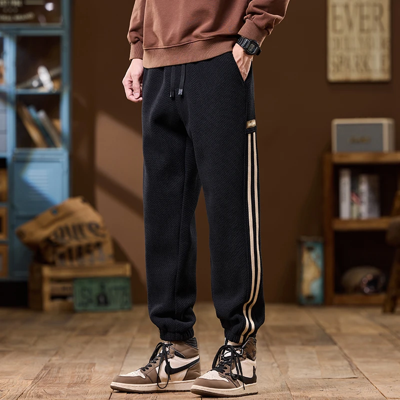 针织休闲裤男士休闲2025春秋款韩版百搭裤子男款高级感男士裤子潮