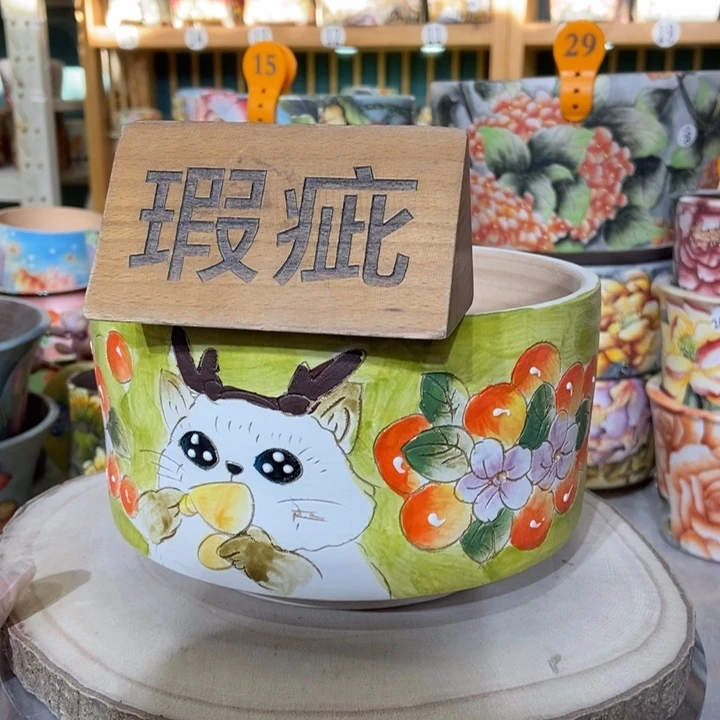 红陶景德镇艺术手绘作品