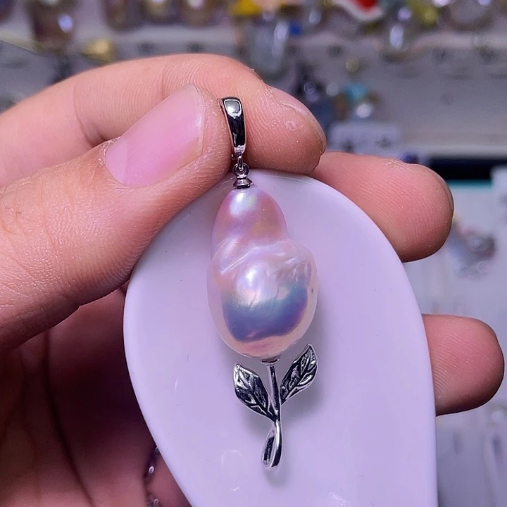 颈饰合金淡水珍珠02