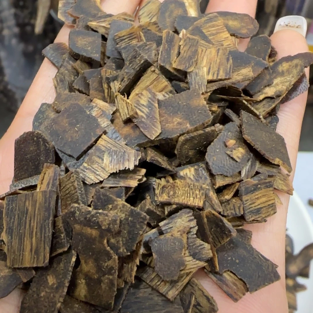 广***隆摆件沉香奇楠沉香高油切片料30