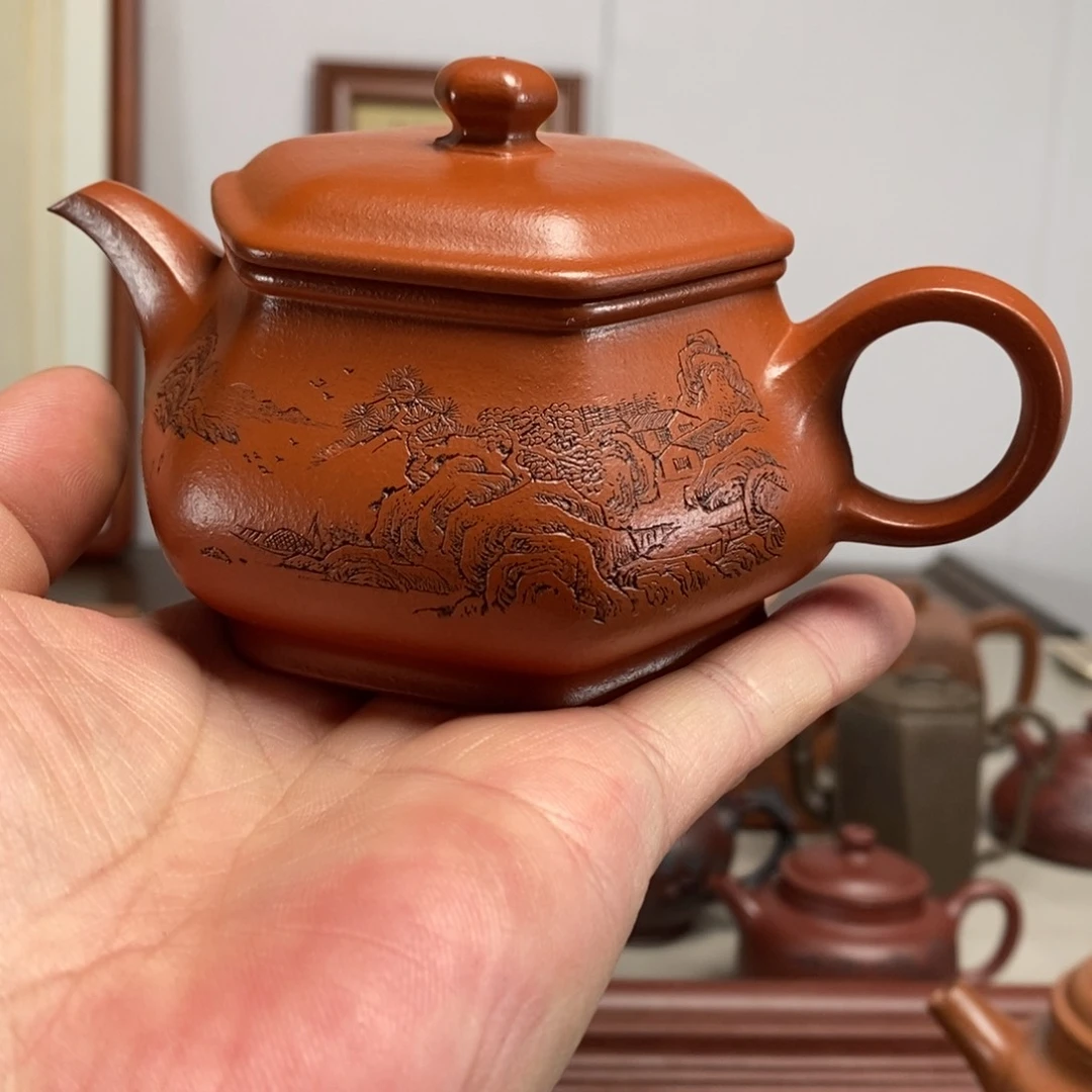 紫砂茶壶原矿泥料传统工艺制作