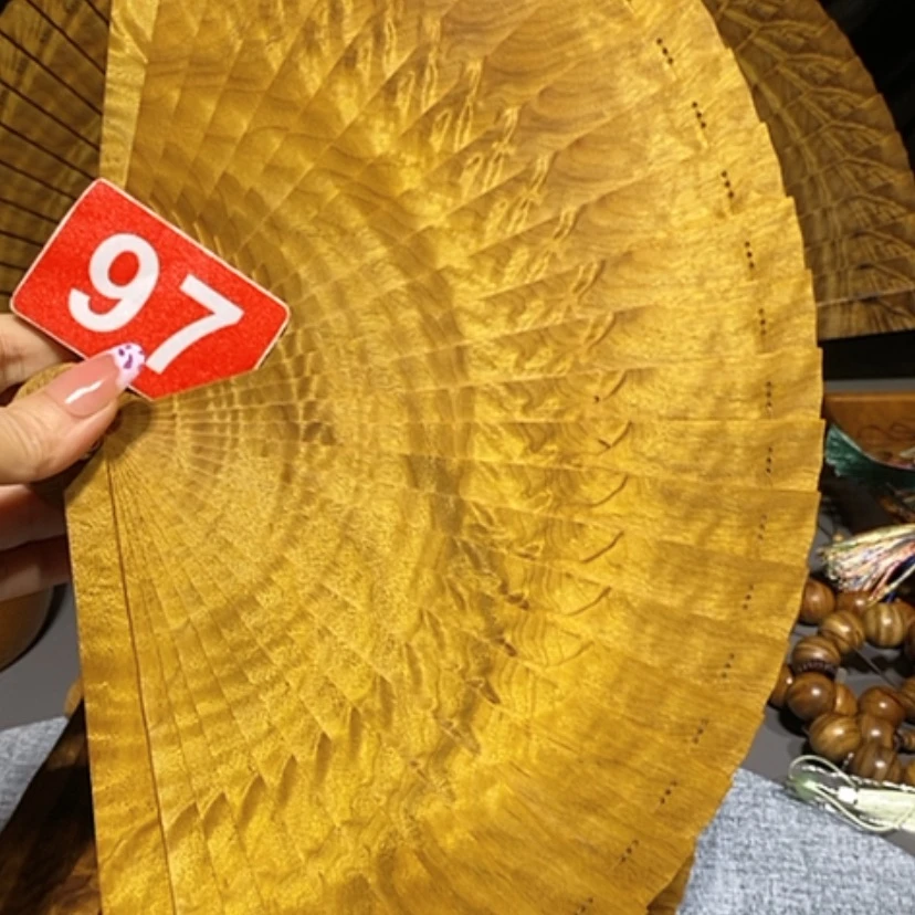 【闪购商品】金丝楠j***n金丝楠木扇子