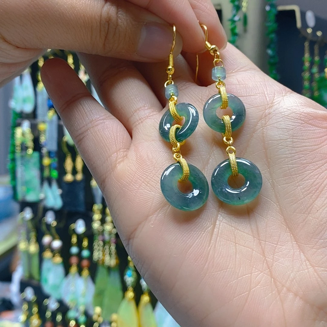 未镶嵌翡翠耳饰翡翠