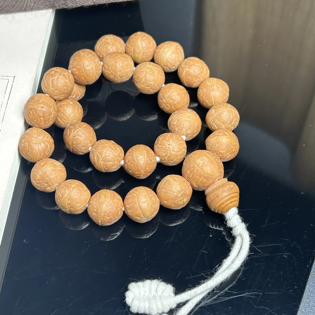 凤眼菩提手串天然粉皮玉化12mm密度大油性好