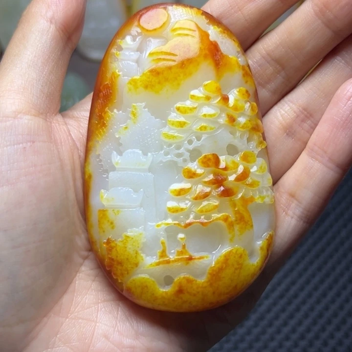 和田玉未镶嵌颈饰