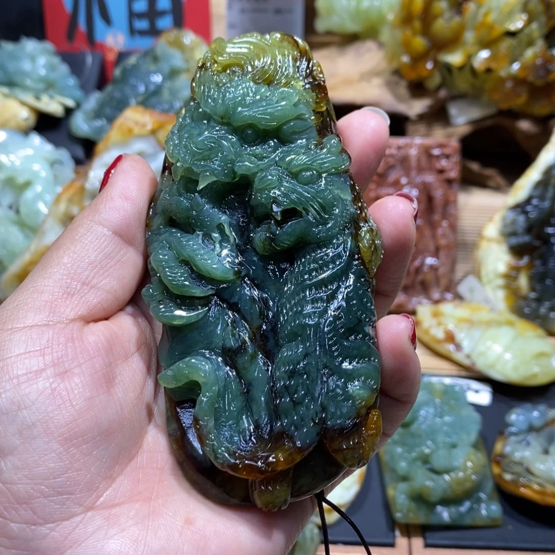 蛇纹石玉颈饰未镶嵌無*