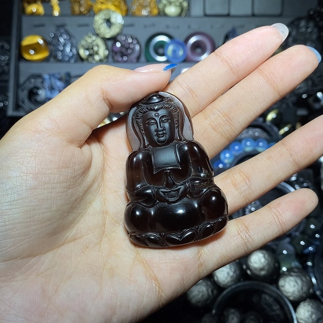 深****黑曜岩未镶嵌手链