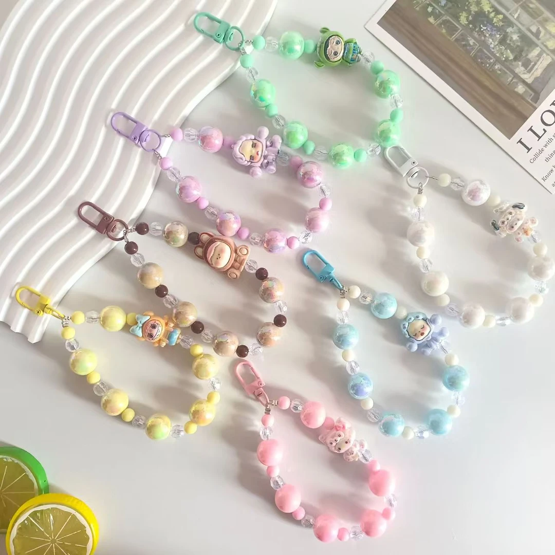 多巴胺创意手工串珠公仔手机链挂件