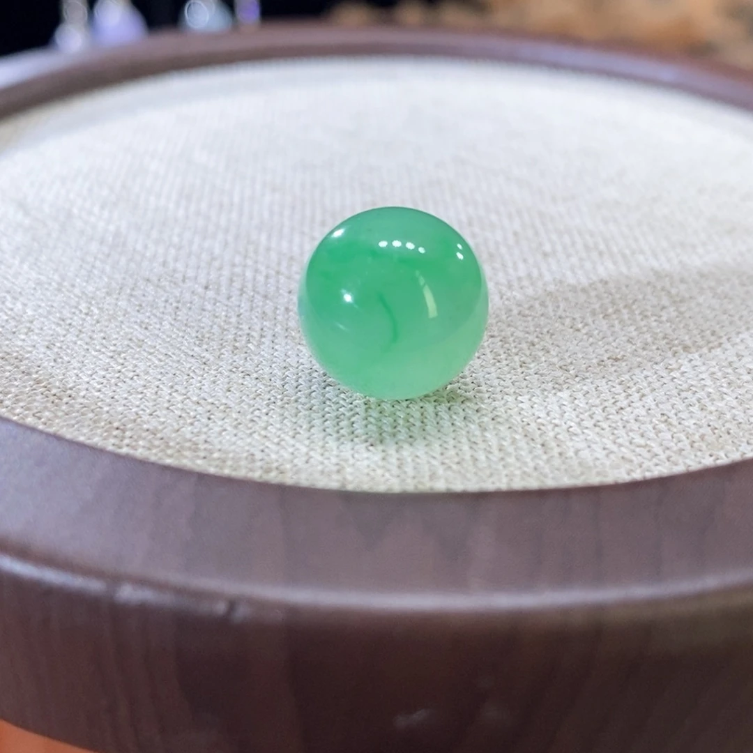 翡翠未镶嵌颈饰冰飘阳绿珠珠