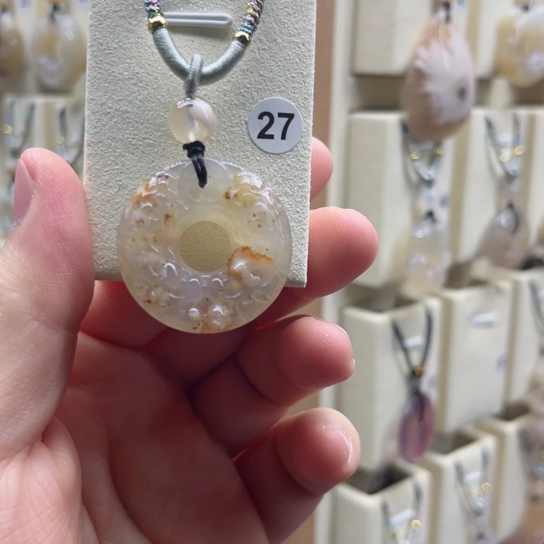 玛瑙/玉髓颈饰合金煜*