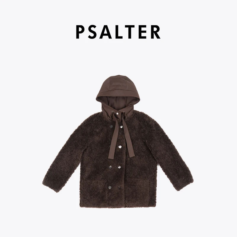 诗篇2026年新款绵羊羔外套加厚立领纯色保暖颗粒绒外套6C66110113