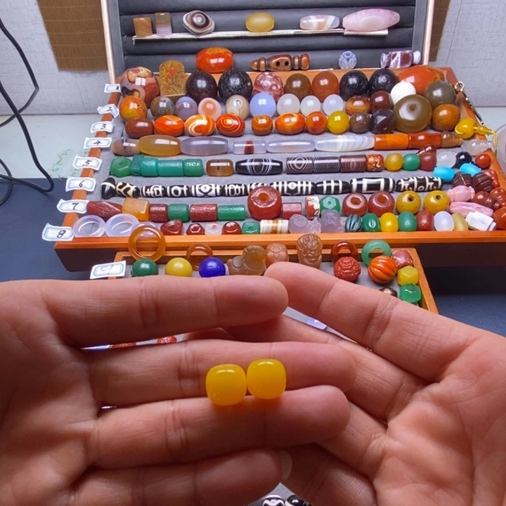 玛瑙/玉髓未镶嵌巴西玛瑙饰品桶珠