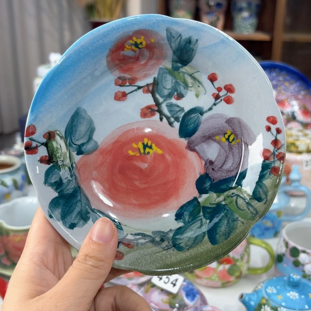 景德镇手绘高温釉下彩陶瓷茶具
