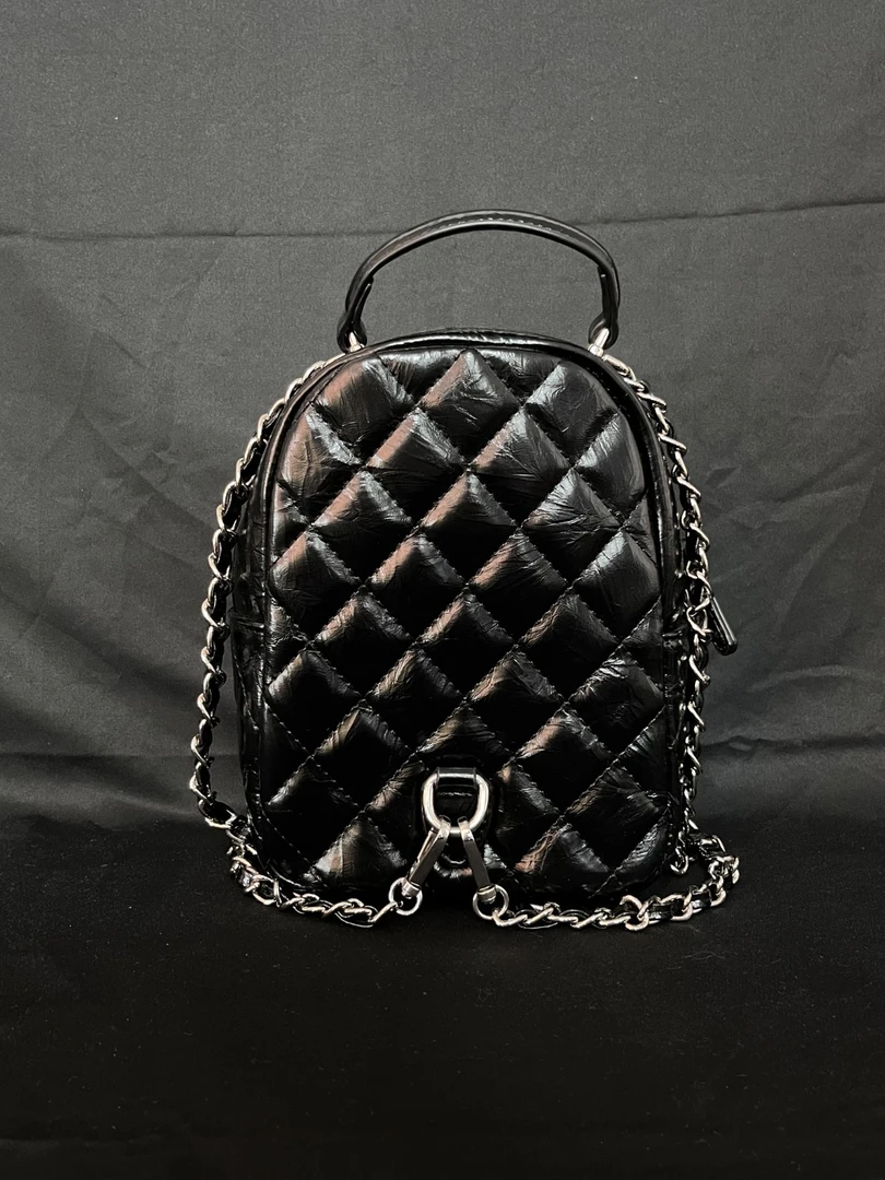 SMVP 高定奢品 潮流真皮新款女包斜跨包 0205 黑色