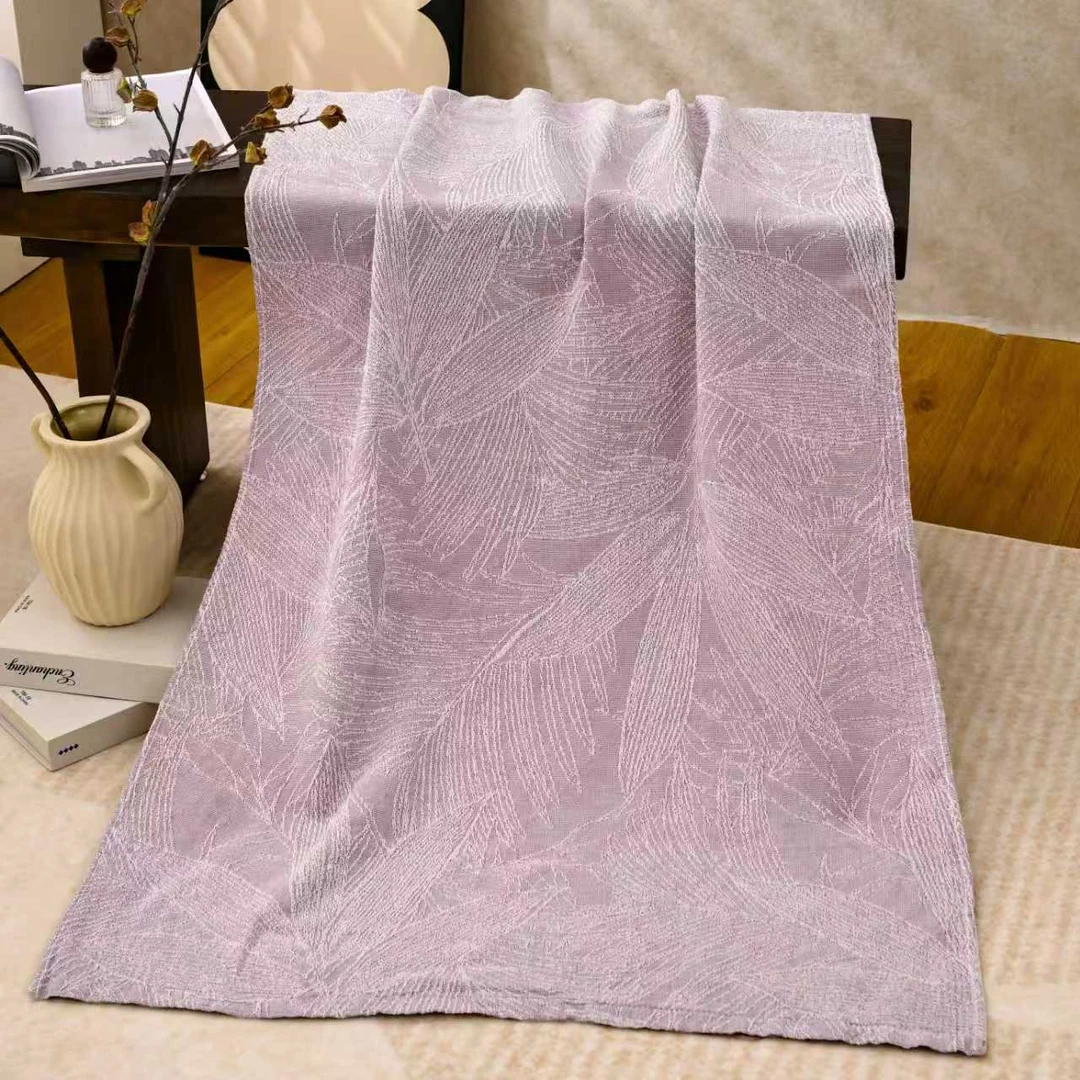 【大叶紫】150*200cm私人订制罗布麻软绵毯床盖