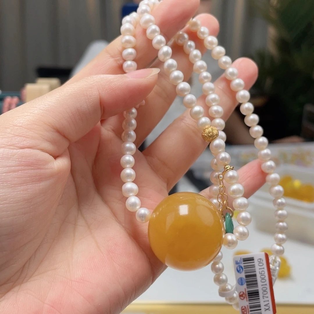 未镶嵌琥珀裸石蜜蜡吊坠