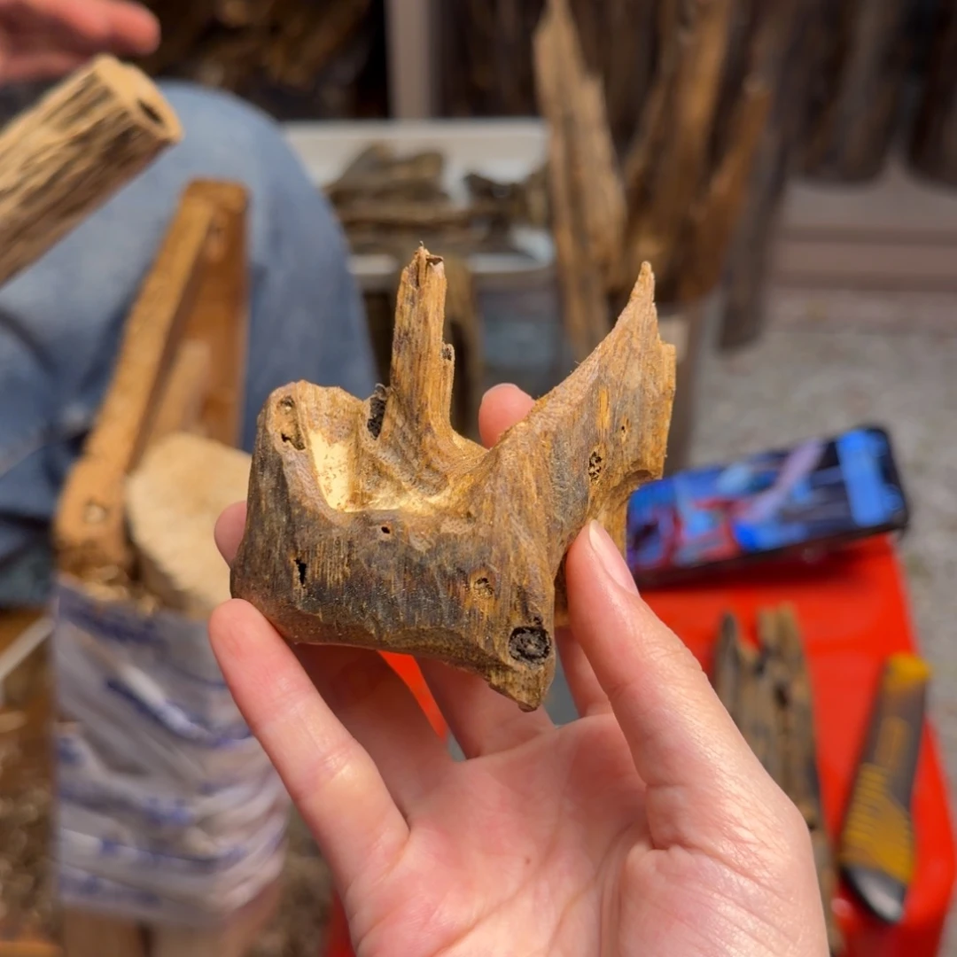 沉香碎屑沉香白棋块料32克