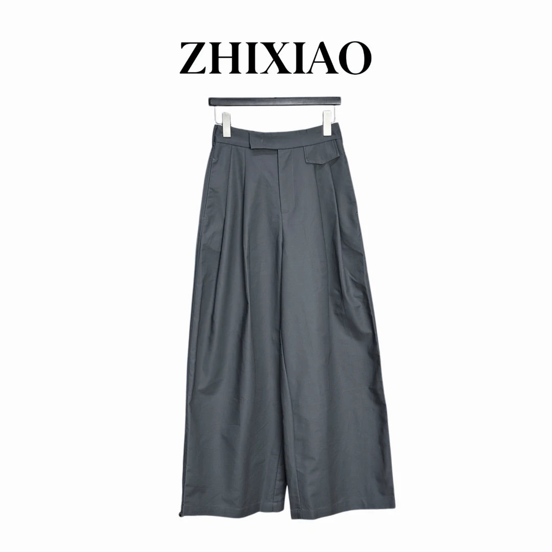 【ZHIXIAO】秋冬新款：假小口袋西裤长裤9311
