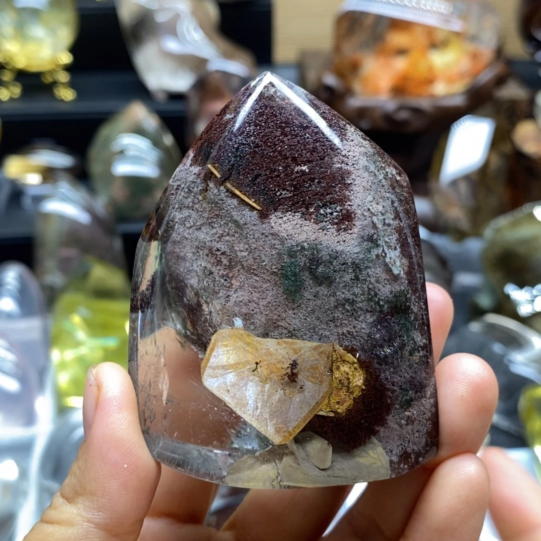 素***雅银S925镶嵌颈饰水晶原石手把