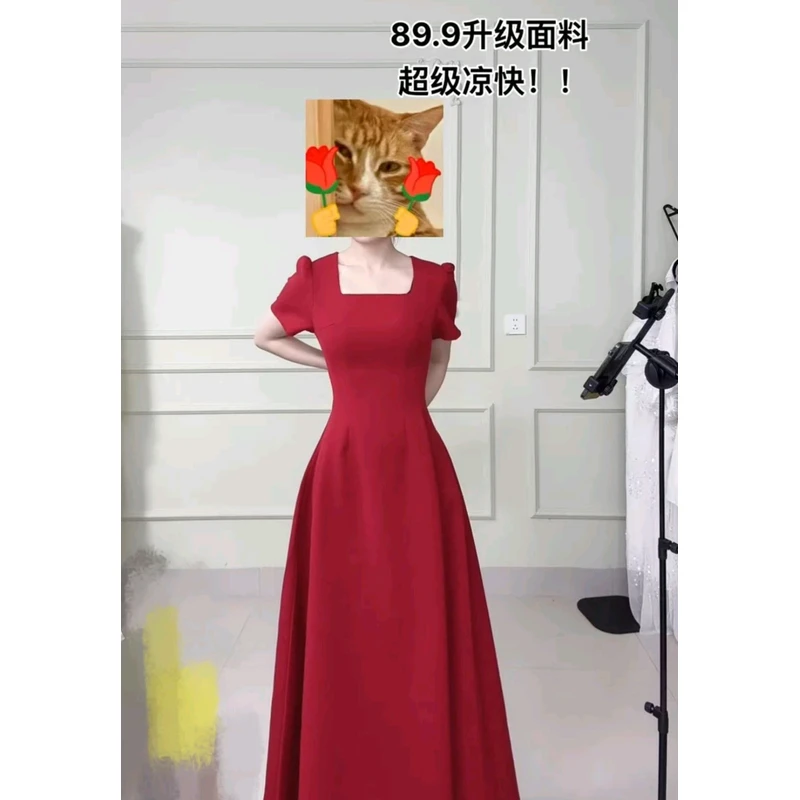 掐腰生日裙2.0【破价】全新升级冰凉时尚气质显瘦夏季赫本风连衣裙