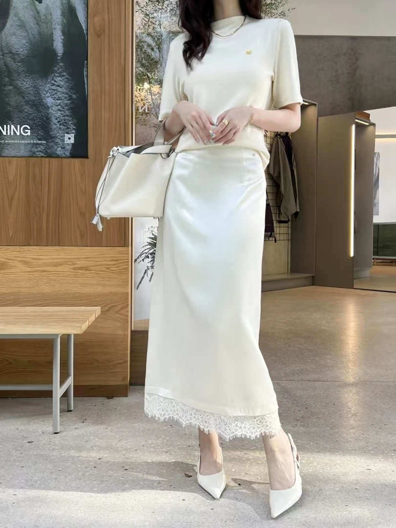 南油新款高货醋酸气质半身裙