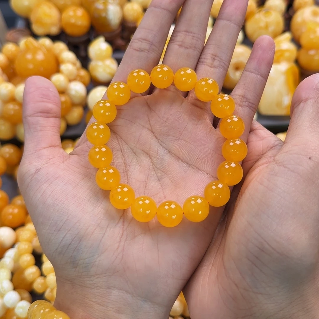 琥珀未镶嵌珠宝奇石12mm同料