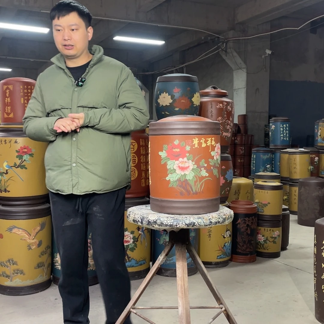 宜兴原矿紫砂茶叶罐