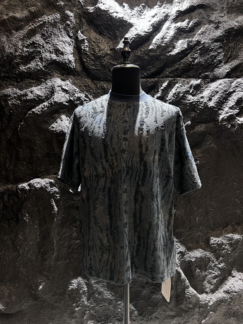 男士短袖t恤美式 水洗潮牌休闲夏季复古国风圆领设计师潮流宽松