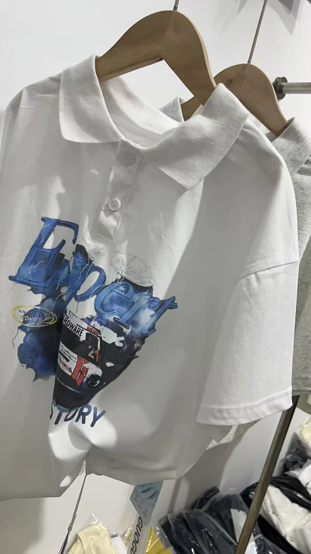 【polo衫】卡通动漫套装夏季男洋气中性常规夏装