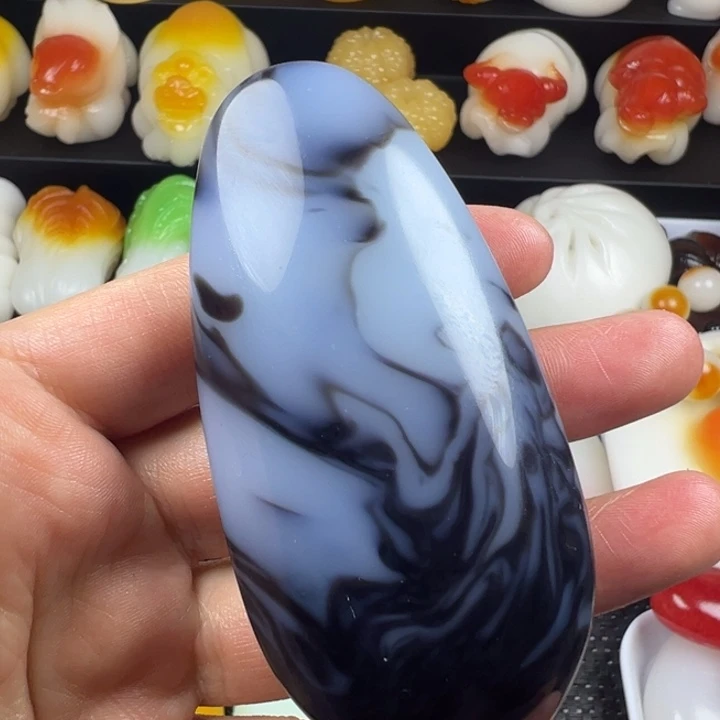 新疆戈壁五彩石金丝