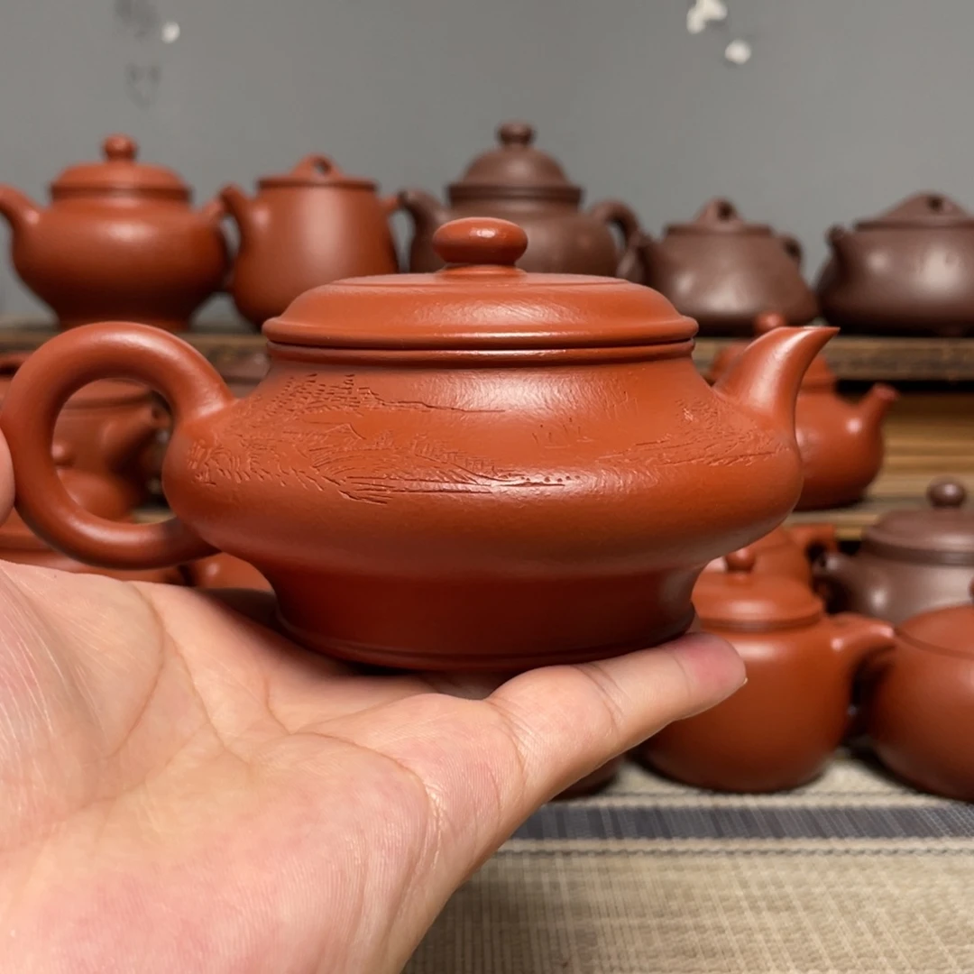茶壶紫砂玟*虚扁220容量